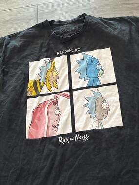Ripple Junction Rick and Morty Rick Sanchez Squares T-Shirt